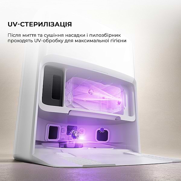 Фото - Робот-пилосос миючий Mova V50 Ultra Complete White EUA