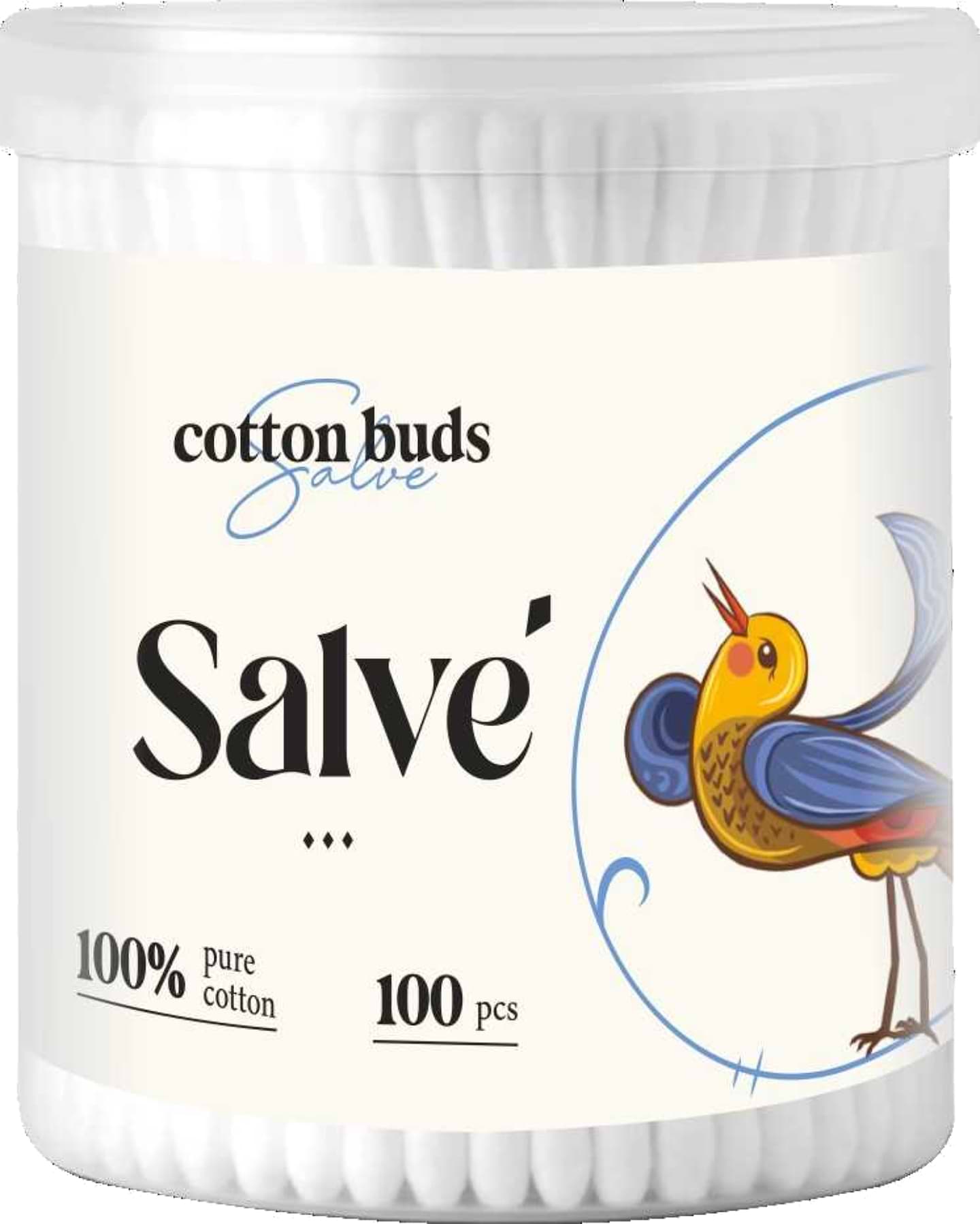 Ватні палички Salve 100 шт. (5853954200584) - Фото 1