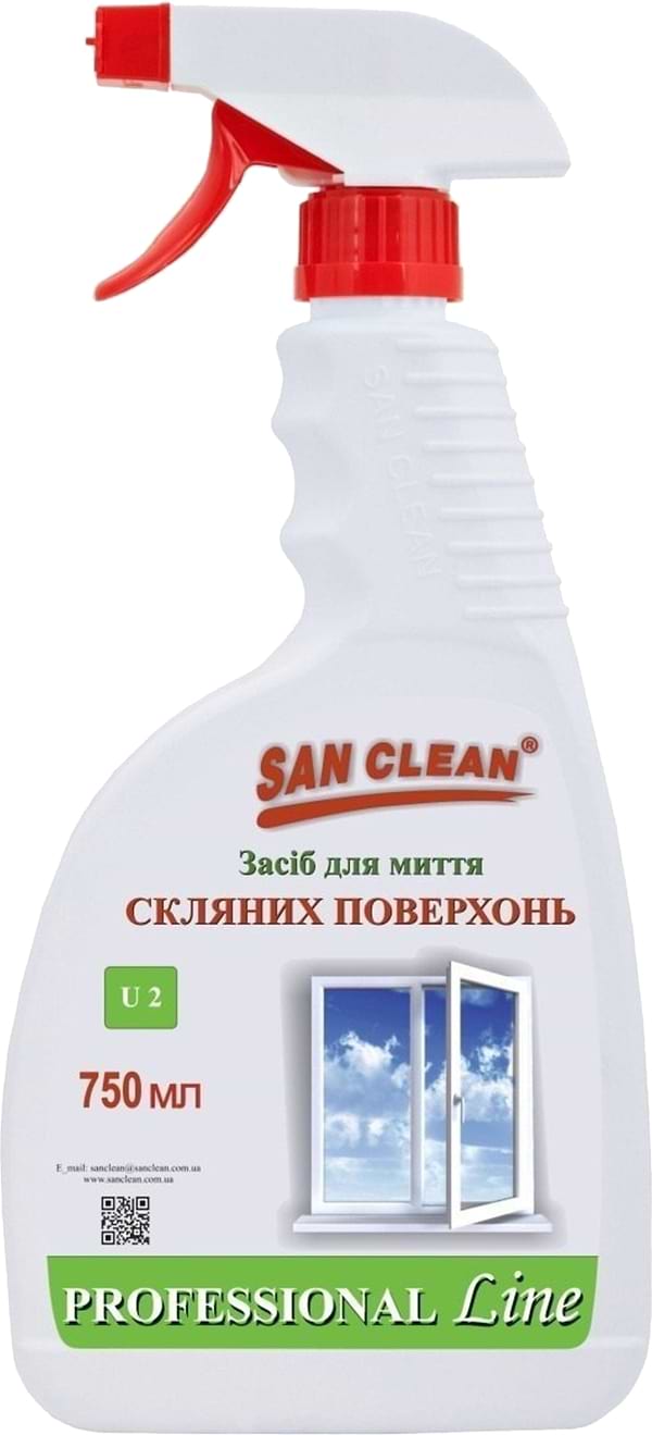 Фото - Засіб для чищення скла San Clean Professional Line 750 мл (4820003544570) Фото - Засіб для чищення скла San Clean Professional Line 750 мл (4820003544570)