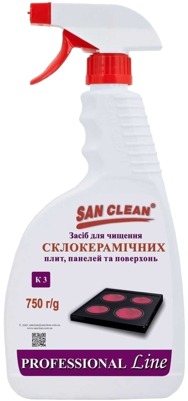 Фото - Засіб для видалення жиру San Clean PROFESSIONAL LINE 750 мл (4820003544679)