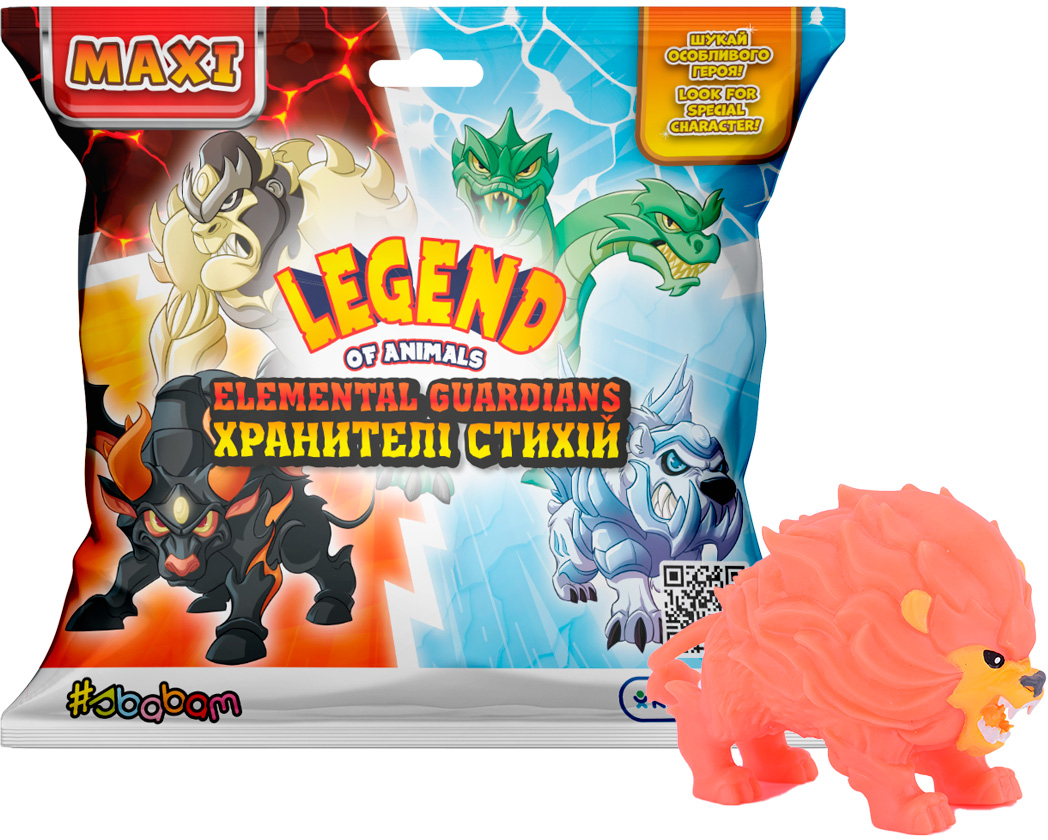 Стретч-антистресс #sbabam серии LEGEND OF ANIMALS МАКСИ – ХРАНИТЕЛИ СТИХИЙ в ассортименте (162/CN23)