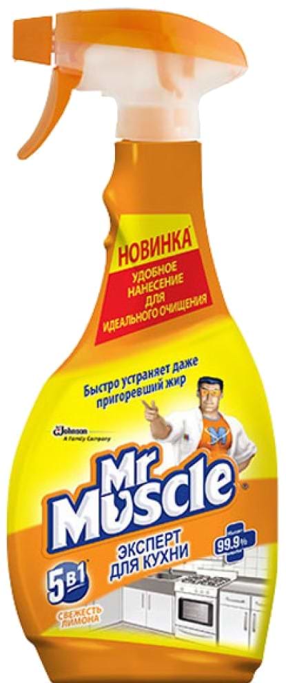 Засіб для видалення жиру SC Johnson Mr. Muscle Свежесть лимона 450 мл (4823002002690) - Фото 1