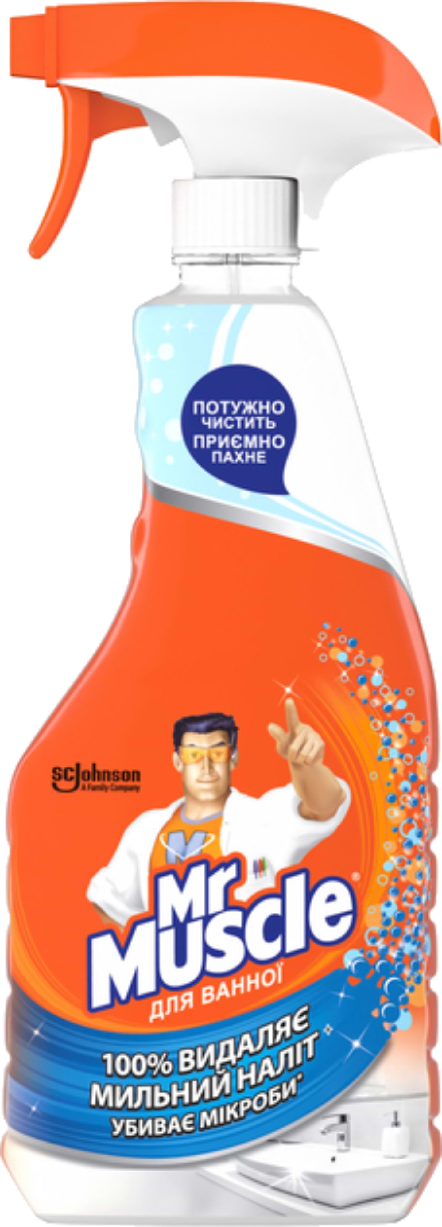 Засіб для миття у ванній кімнаті SC Johnson Mr.Muscle 5 в 1 спрей 500 мл (4823002002676) - Фото 1