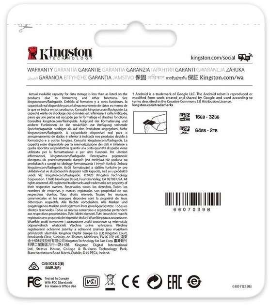 Фото - Карта памяти Kingston MicroSDXC 1TB Canvas Go! Plus Class 10 UHS-I U3 V30 A2 + SD-адаптер (SDCG3/1TB)