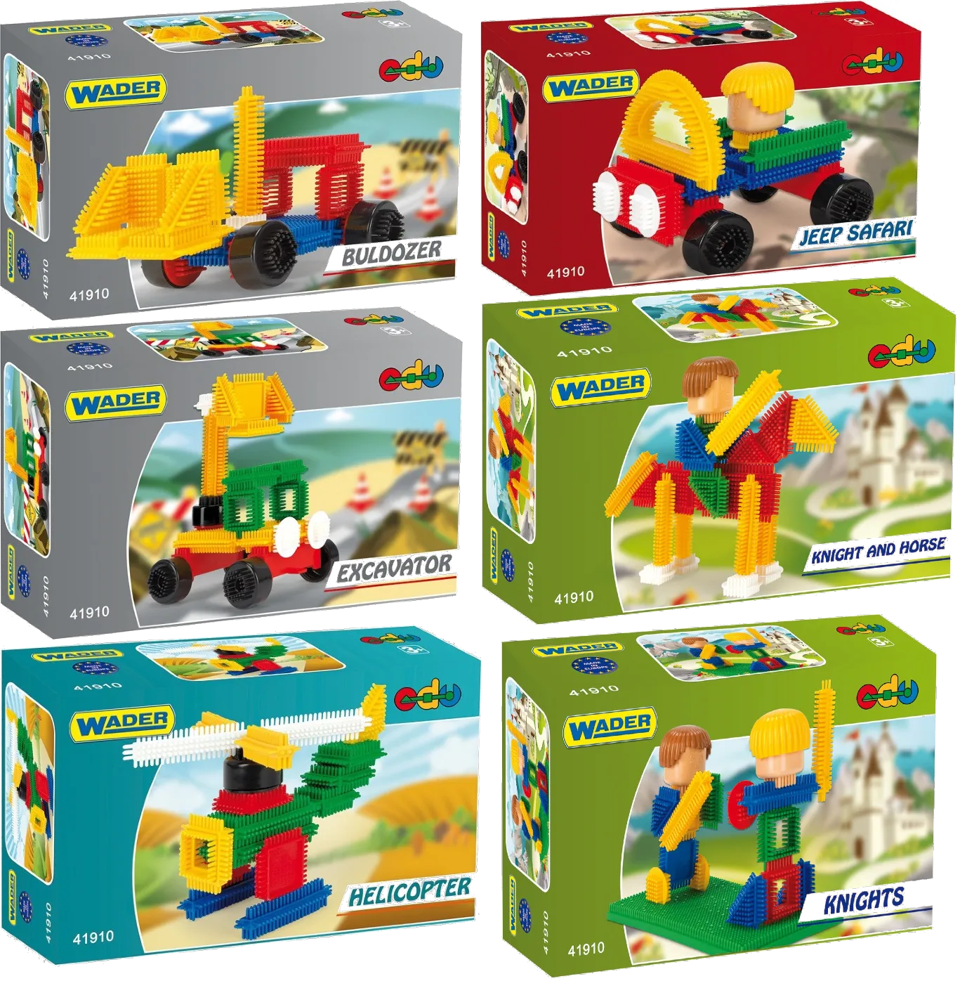 Пластиковий конструктор для малюків Wader "Їжачок" Тематичний в асортименті (41910) - Фото 1