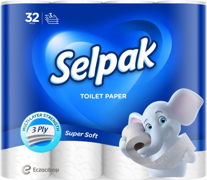 Туалетная бумага SELPAK 32 рулона белая (8690530284463)