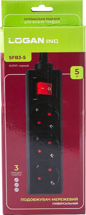 Фото - Мережевий фільтр Logan SFB3-5