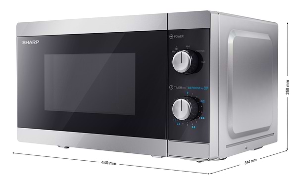 Фото - Мікрохвильова піч (НВЧ) Sharp YC-MS01E-S