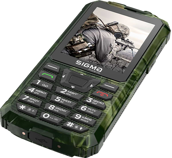 Фото - Уценка - Мобильный телефон Sigma mobile X-treme PR68 TYPE-C Khaki
