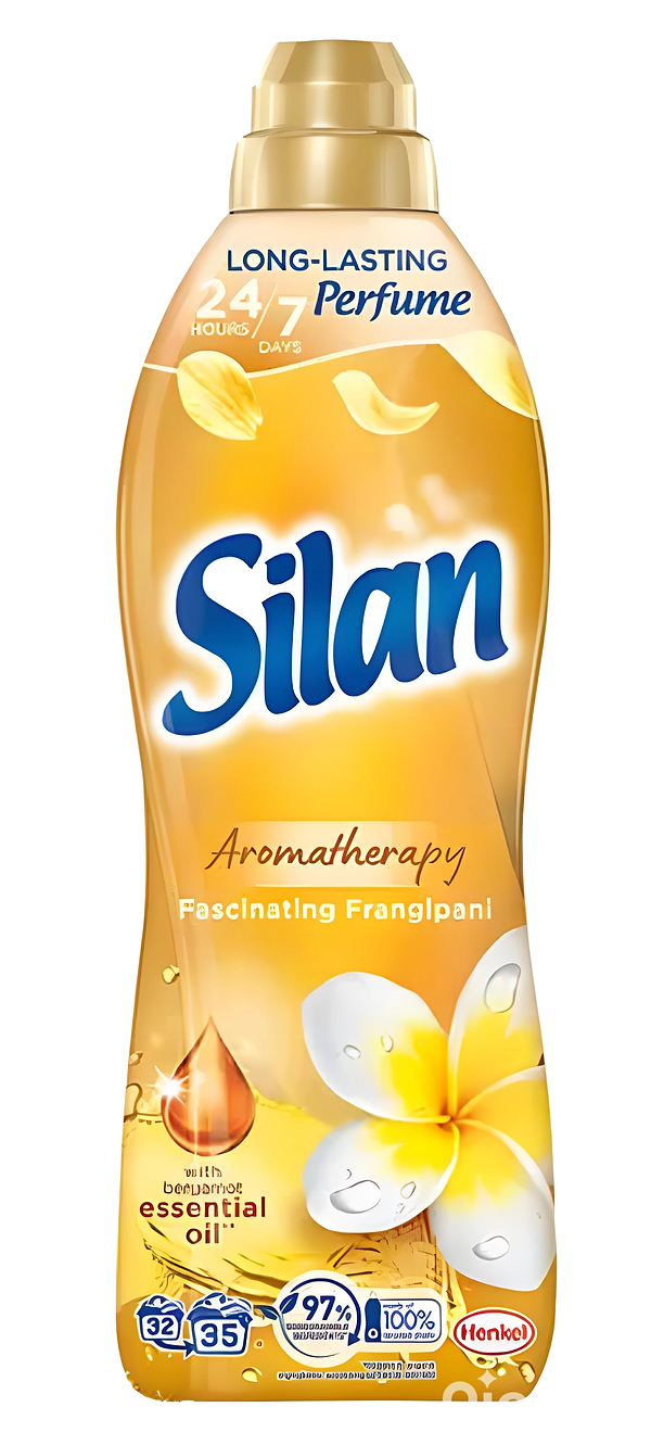 Фото - Ополіскувач для білизни Silan Ароматерапія Захоплюючий Франджіпані 770 мл Фото - Ополіскувач для білизни Silan Ароматерапія Захоплюючий Франджіпані 770 мл