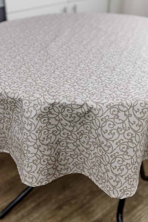 Фото - Скатертина кругла Прованс Simfoni Капучіно D-136 см (033619)