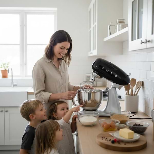 Фото - Планетарний міксер Smeg SMF04BLEU