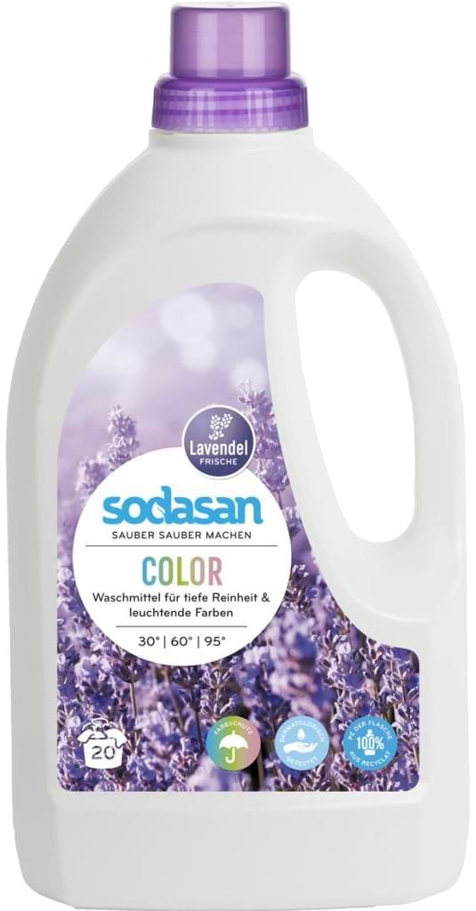 Фото - Гель для прання Sodasan Color Lavender 1.5 л (4019886015097)