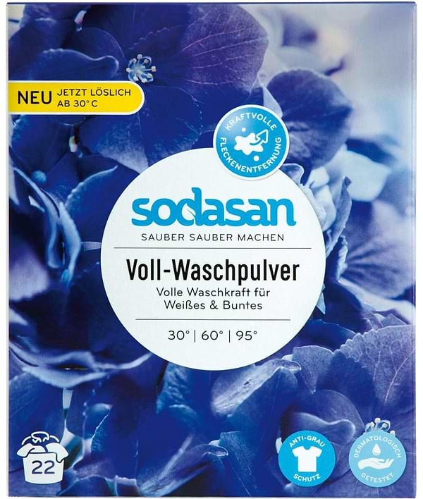 Фото - Стиральный порошок Sodasan Heavy Duty 1.01 кг (4019886050609)