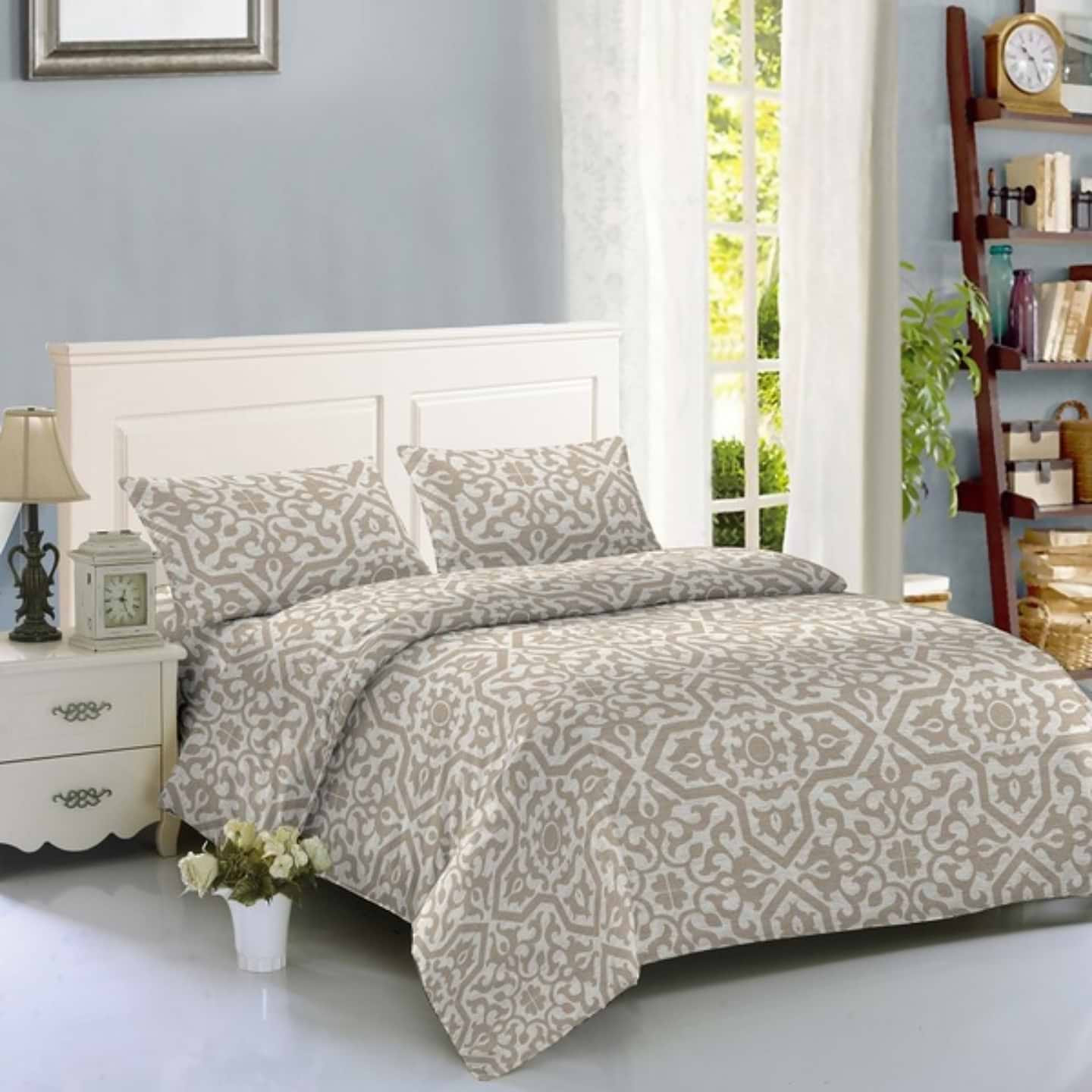Комплект постільної білизни SOHO 200х220 Grandeco Cream (WY23-226-3-1) - Фото 1