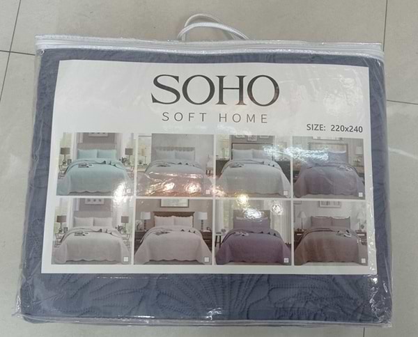 Фото - Покрывало двуспальное SOHO 220х240 см Beige Sea (A120122)