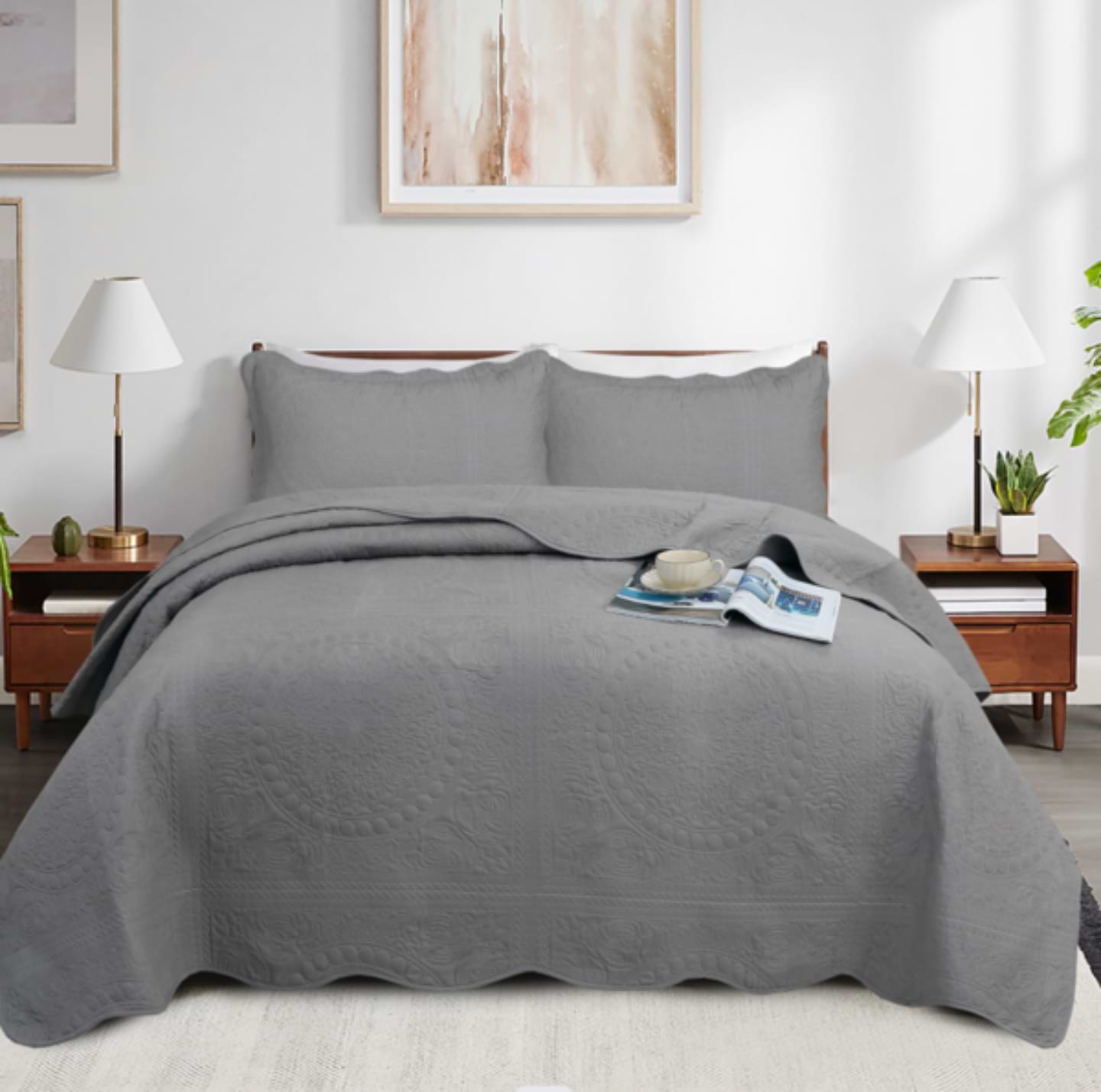 Покривало двоспальне SOHO 220х240 см Circle Cream (A120118)