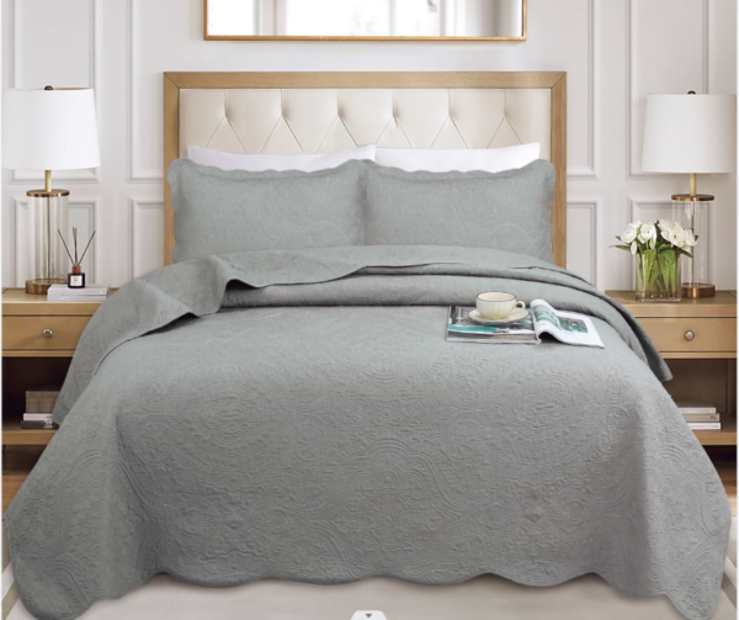 Покривало двоспальне SOHO 220х240 см Versale Ivory (A120120) - Фото 1