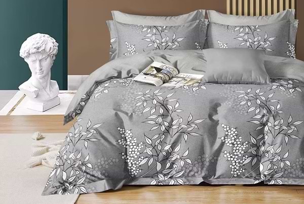 Фото - Комплект постільної білизни SOHO Lounge 200х230 Colani Silver (A130153) Фото - Комплект постільної білизни SOHO Lounge 200х230 Colani Silver (A130153)