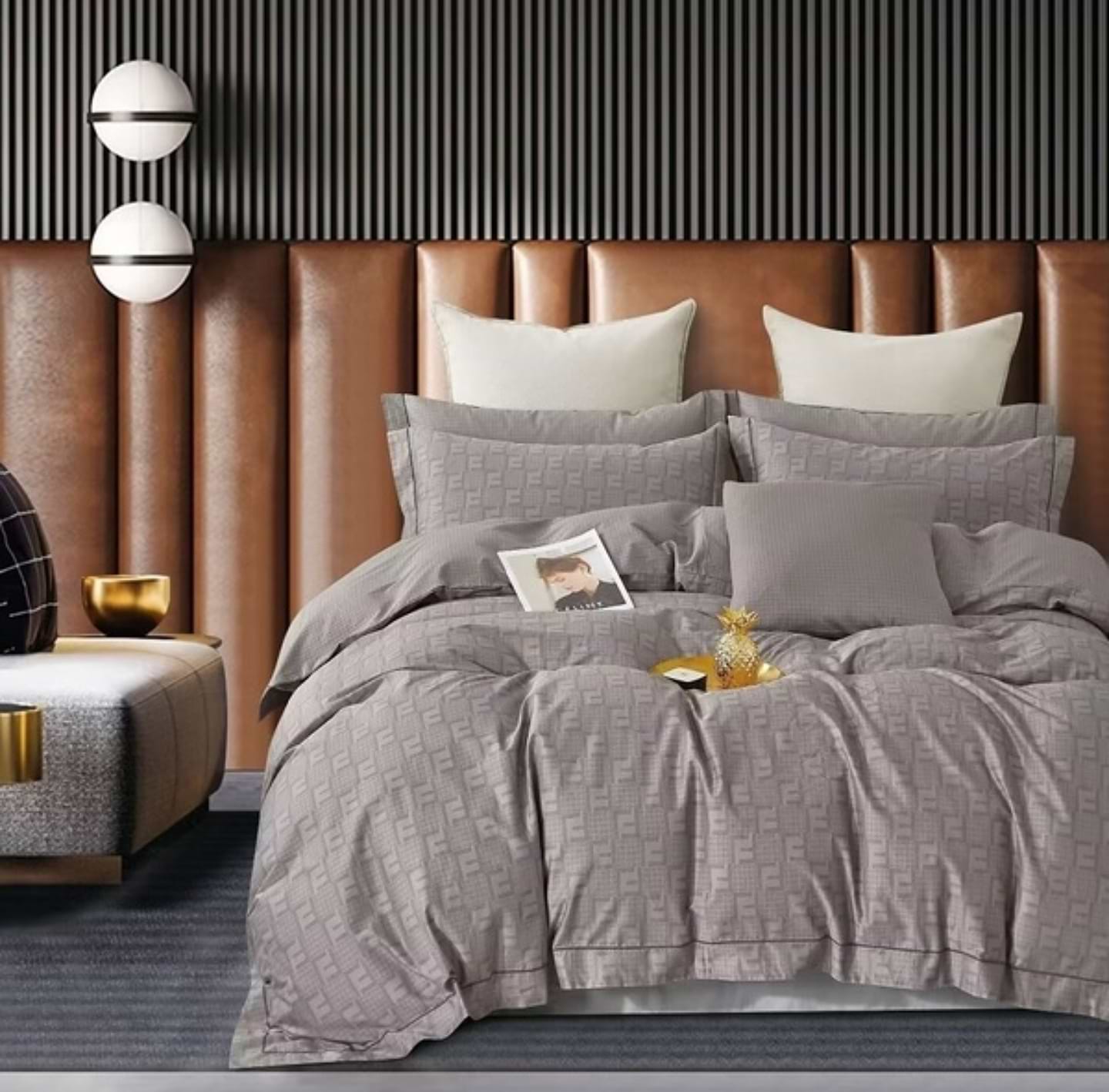 Комплект постільної білизни SOHO Studio 200х230 Geometria Beige (A130051) - Фото 1