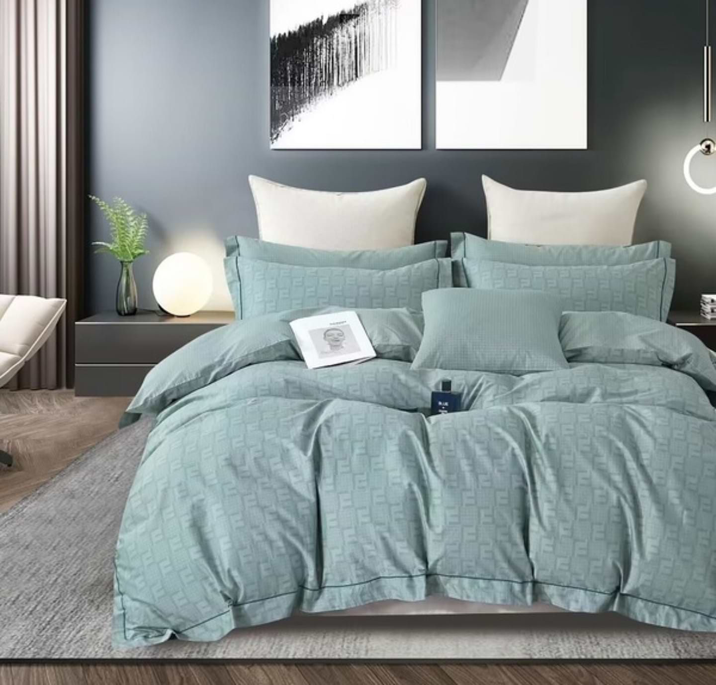 Комплект постільної білизни SOHO Studio 200х230 Geometria Turquoise (A130053) - Фото 1