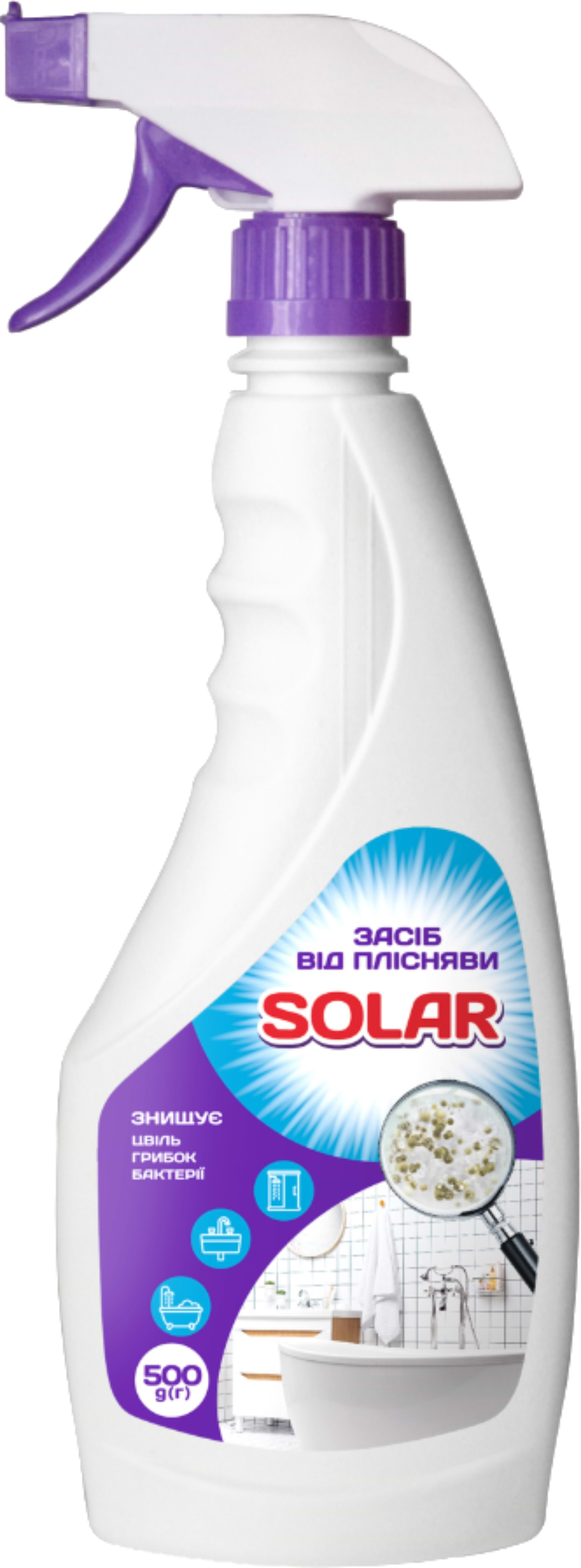 Засіб для миття у ванній кімнаті Solar 500 гр (4820269930124) - Фото 1