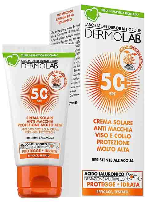 Фото - Засіб для засмаги DERMOLAB крем проти темних плям для обличчя та шиї SPF 50+ 50 мл (8009518491852)