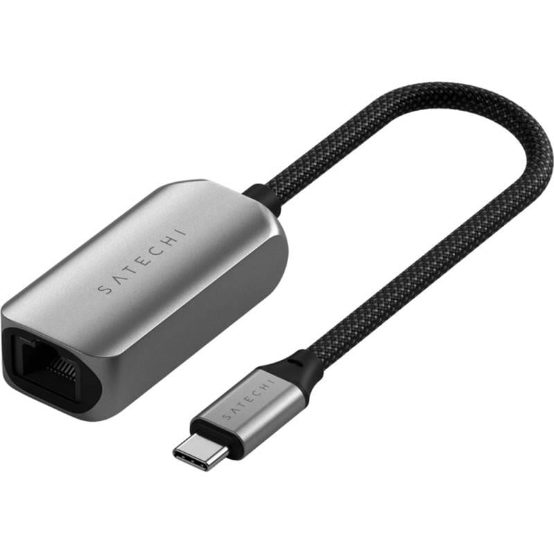 Перехідник USB-RJ-45 Satechi USB-C 2.5 Gigabit Ethernet Adapter Space Gray (ST-AE25M) - Фото 1