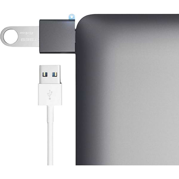 Фото - Переходник Satechi Type-C USB Adapter Space Gray (ST-TCUAM)