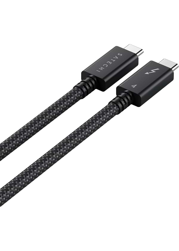Фото - Кабель Thunderbolt Satechi Thunderbolt 4 Pro 240W Black 1m (ST-YTB100K)