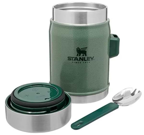 Фото - Термос для продуктів Stanley Classic Hammertone Green 0,4 л