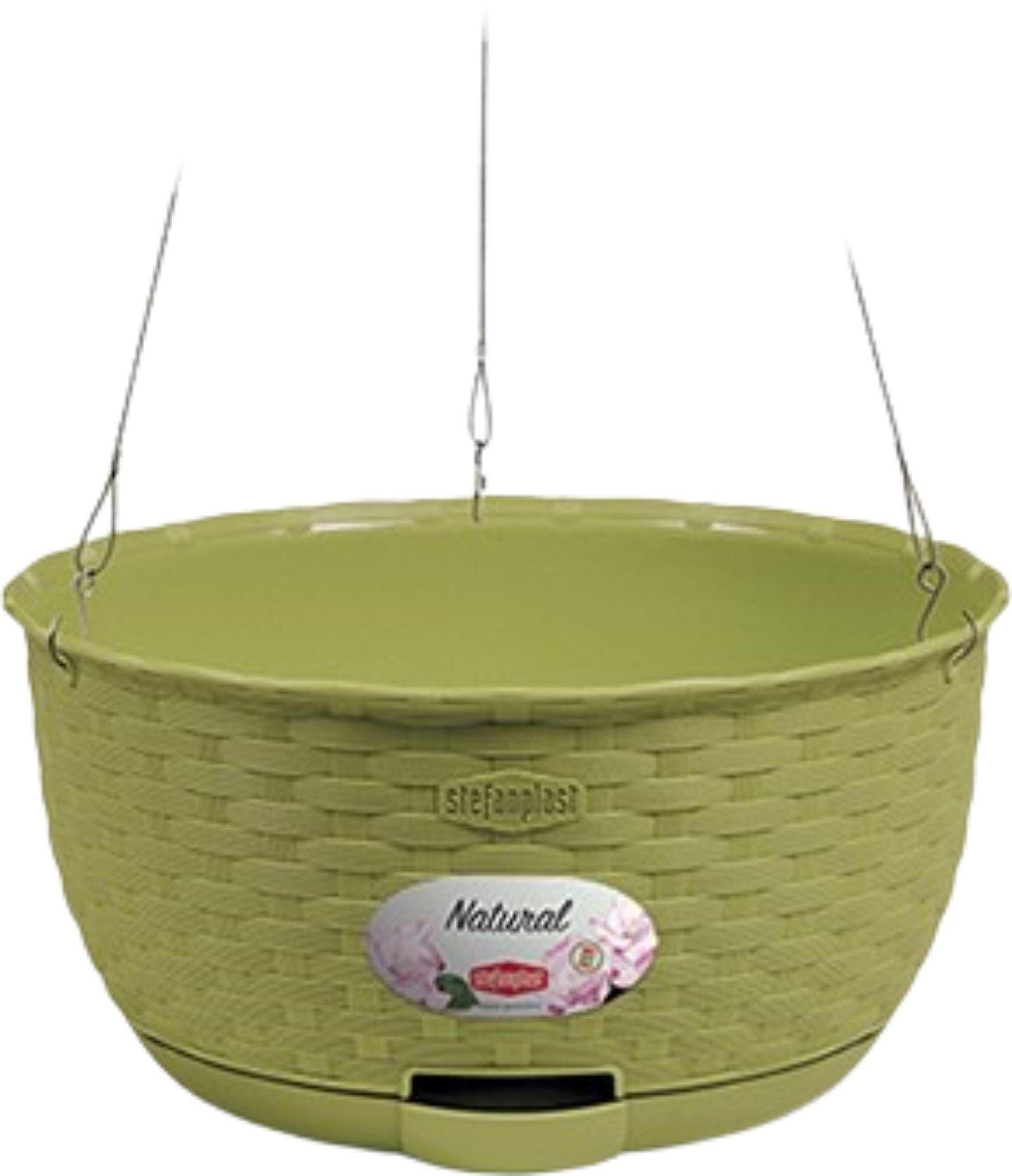 Кашпо Stefanplast фісташковий 30х14,5 см 75516