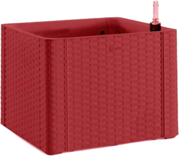 Фото - Вазон Stefanplast Deluxe червоний 43х43х33 см 75708