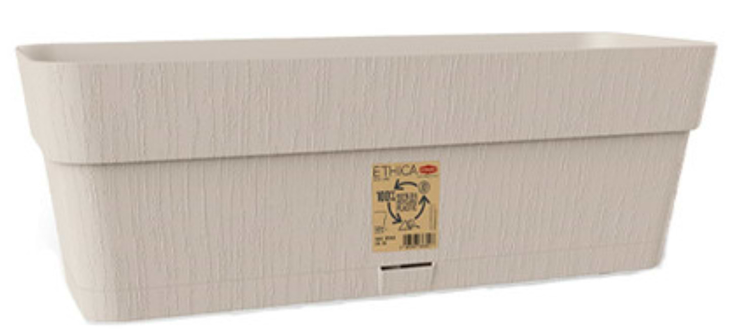 Вазон Stefanplast Ethica 50x18x17 см белый 68250