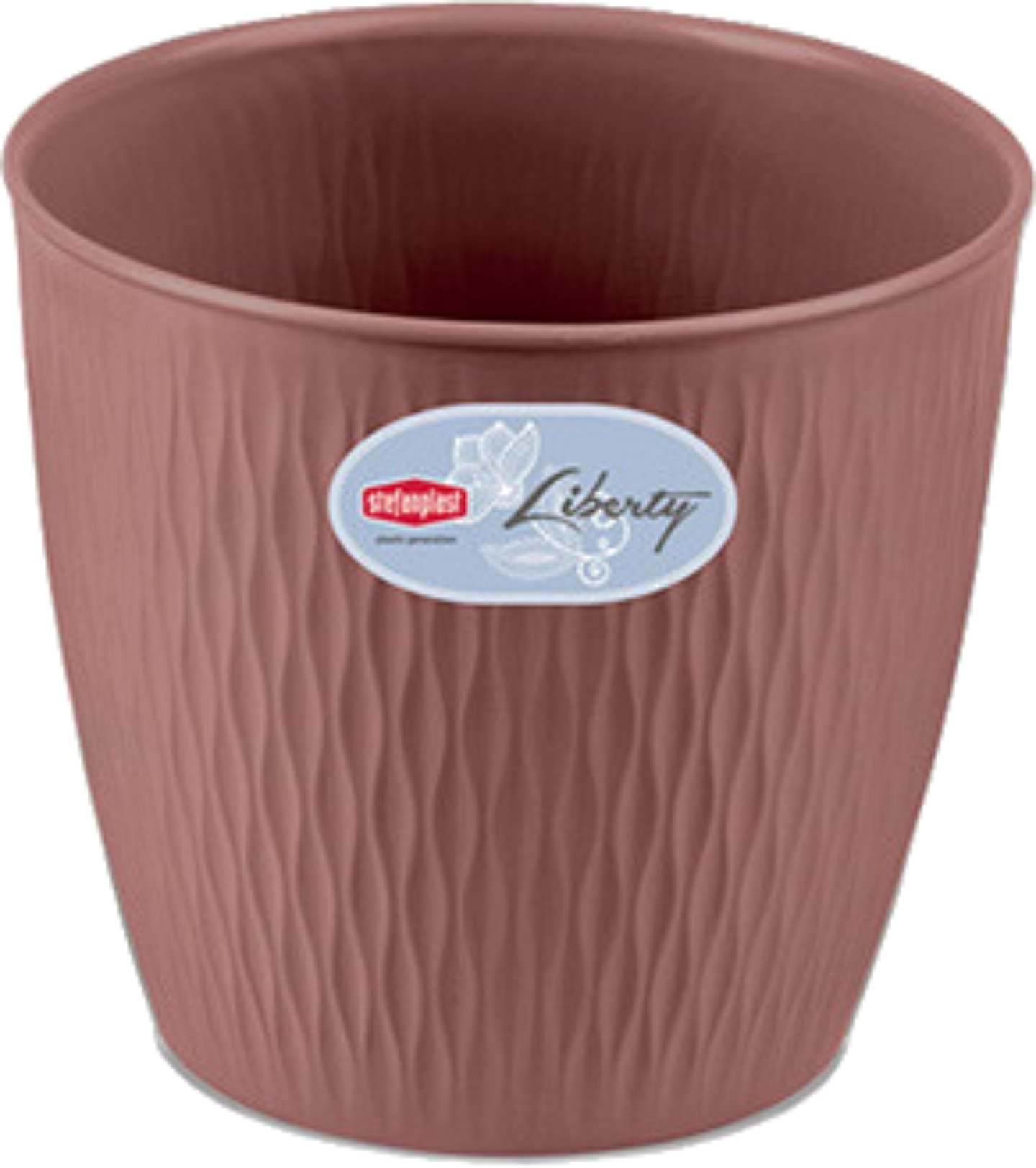 Вазон Stefanplast Liberty рож.коричневий 30х27 см 87325