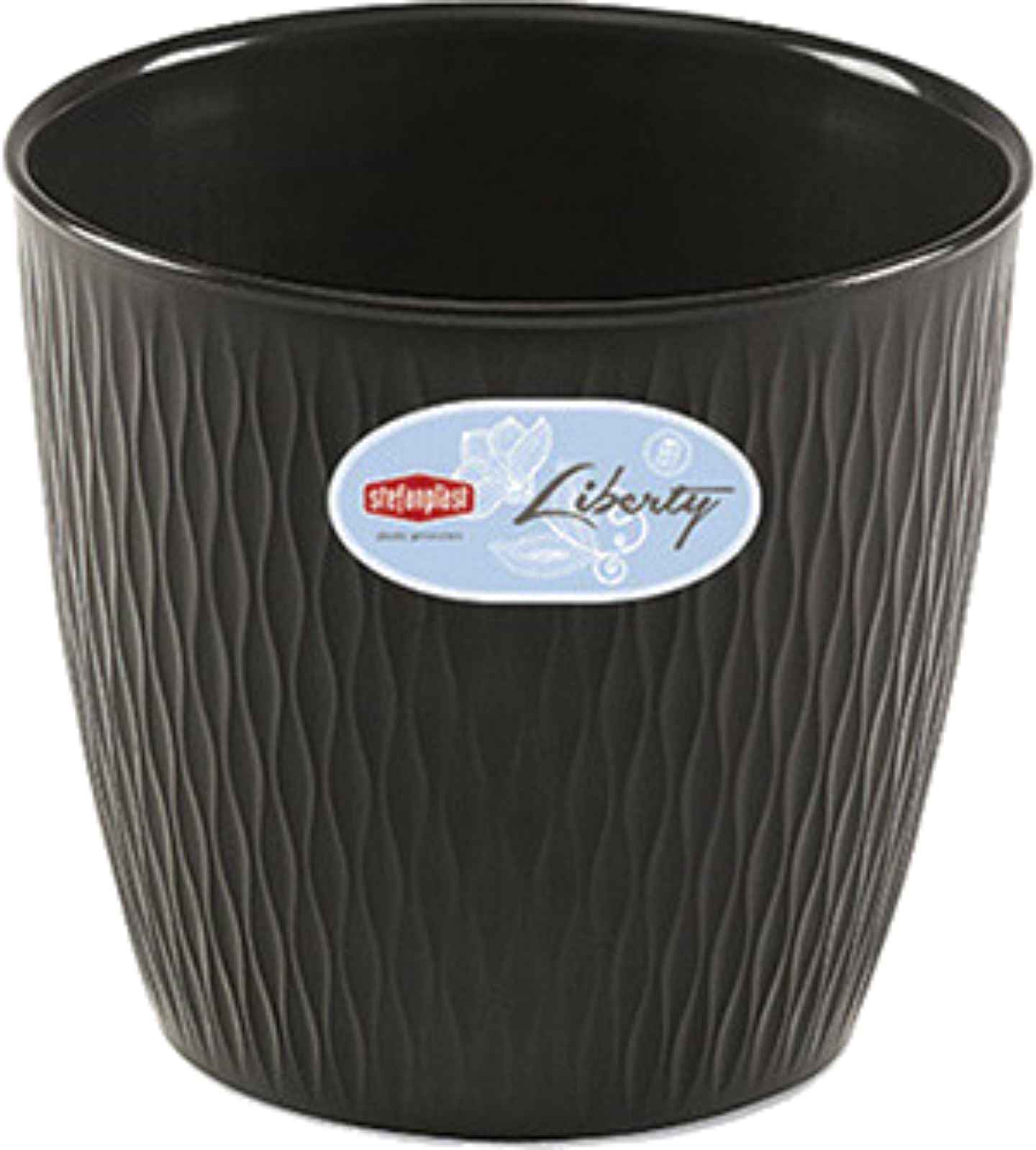Вазон Stefanplast LIBERTY графіт 20х19 см 87202