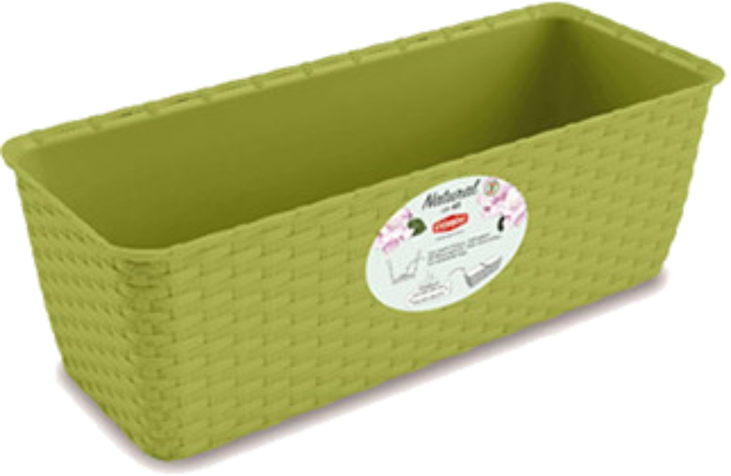 Вазон Stefanplast NATURAL 40х16х13 см 73742