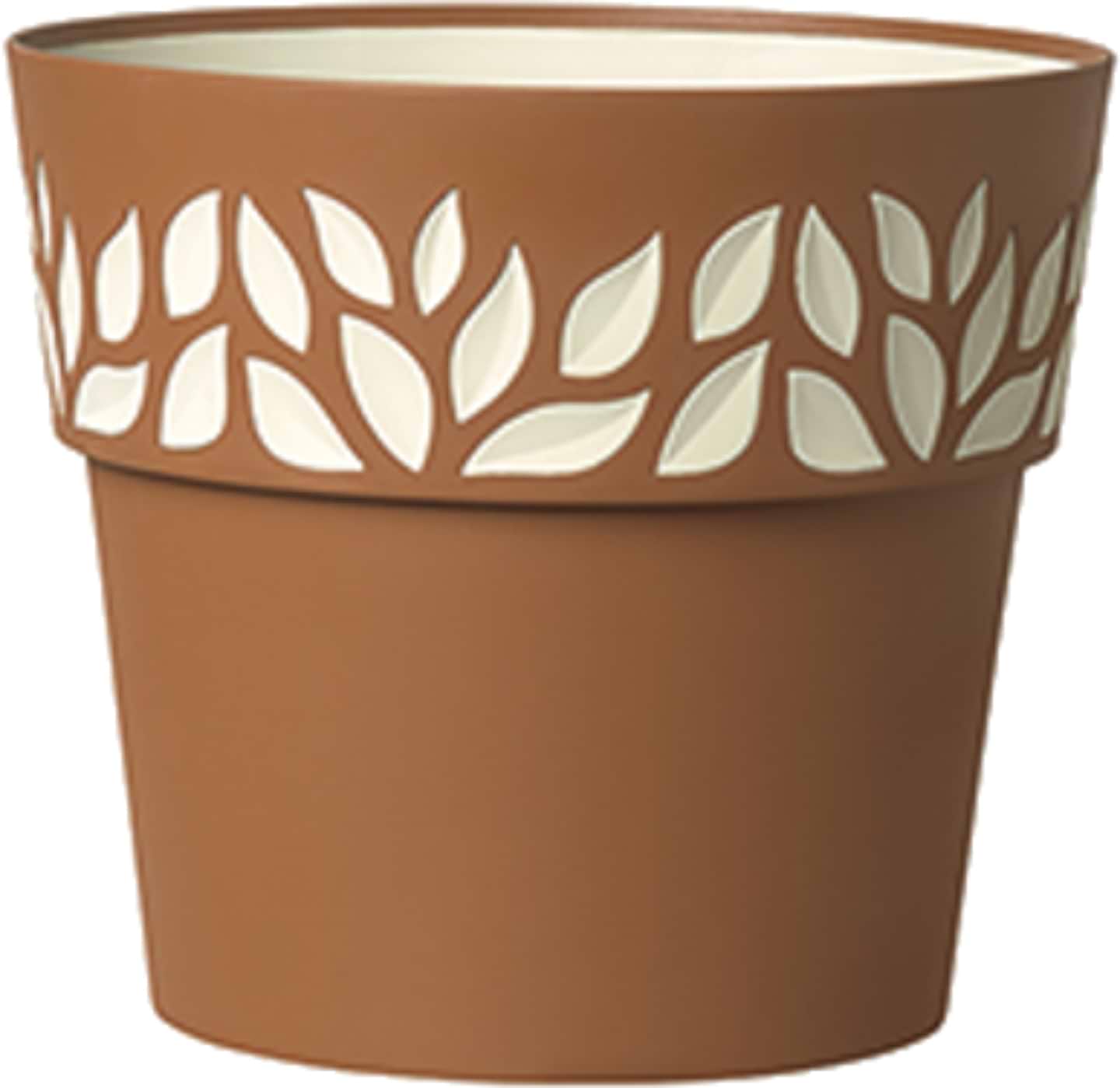 Вазон Stefanplast OPERA Cloe 25x22 см терракотовый/ваниль 94301