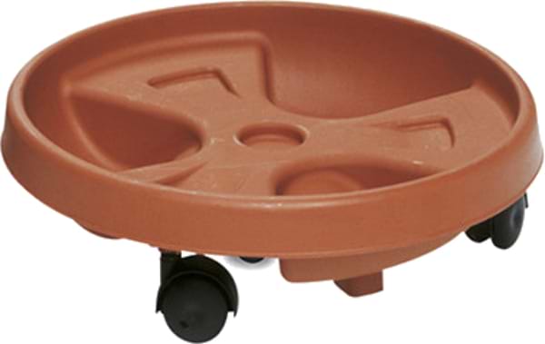 Фото - Підставка під вазон Stefanplast Roller 30 см світло-коричневий 11300