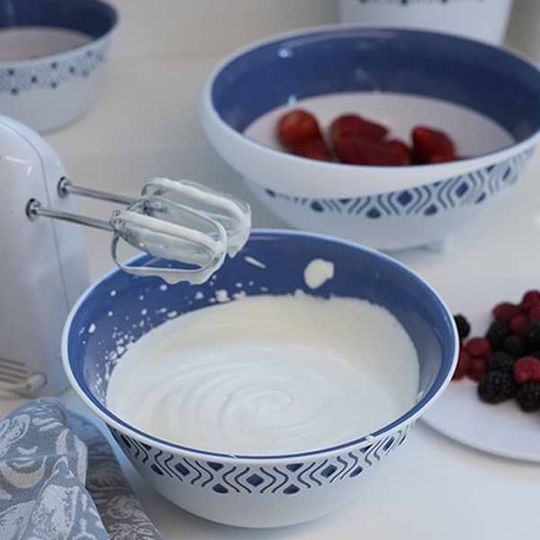 Фото - Миска Stefanplast TOSСA 3 шт. с крышками бело-синие (55201)