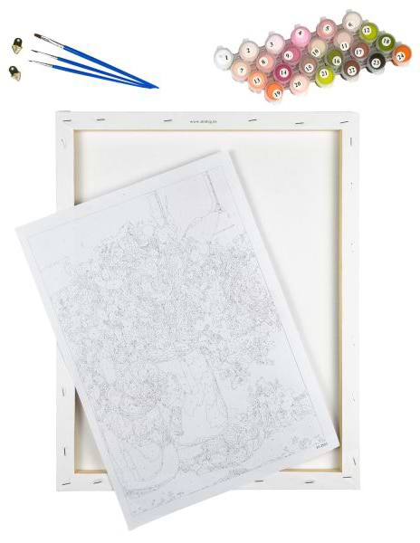 Фото - Картина за номерами Strateg Єнот у модних окулярах 40х40 см (AV4040-58)