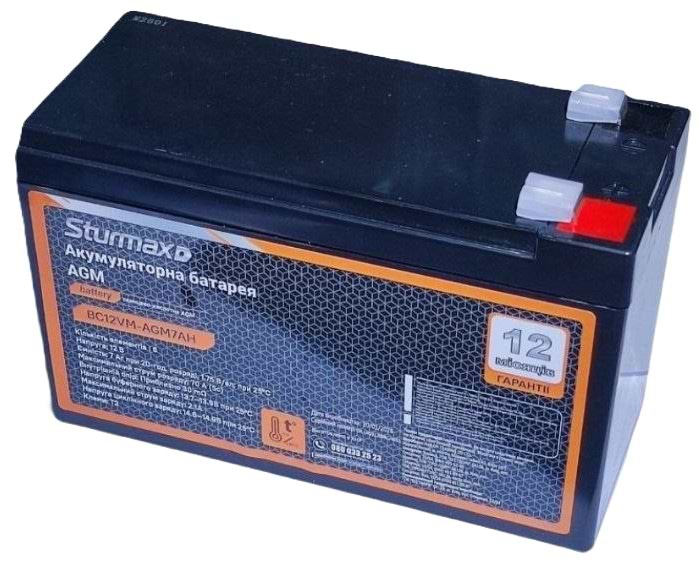 Аккумулятор для ИБП Sturmax BC12VM-AGM7AH