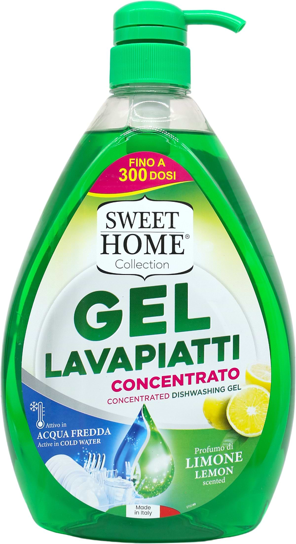 Фото - Средство для ручного мытья посуды Sweet Home Lemon 1 л (SHDWDL1000)