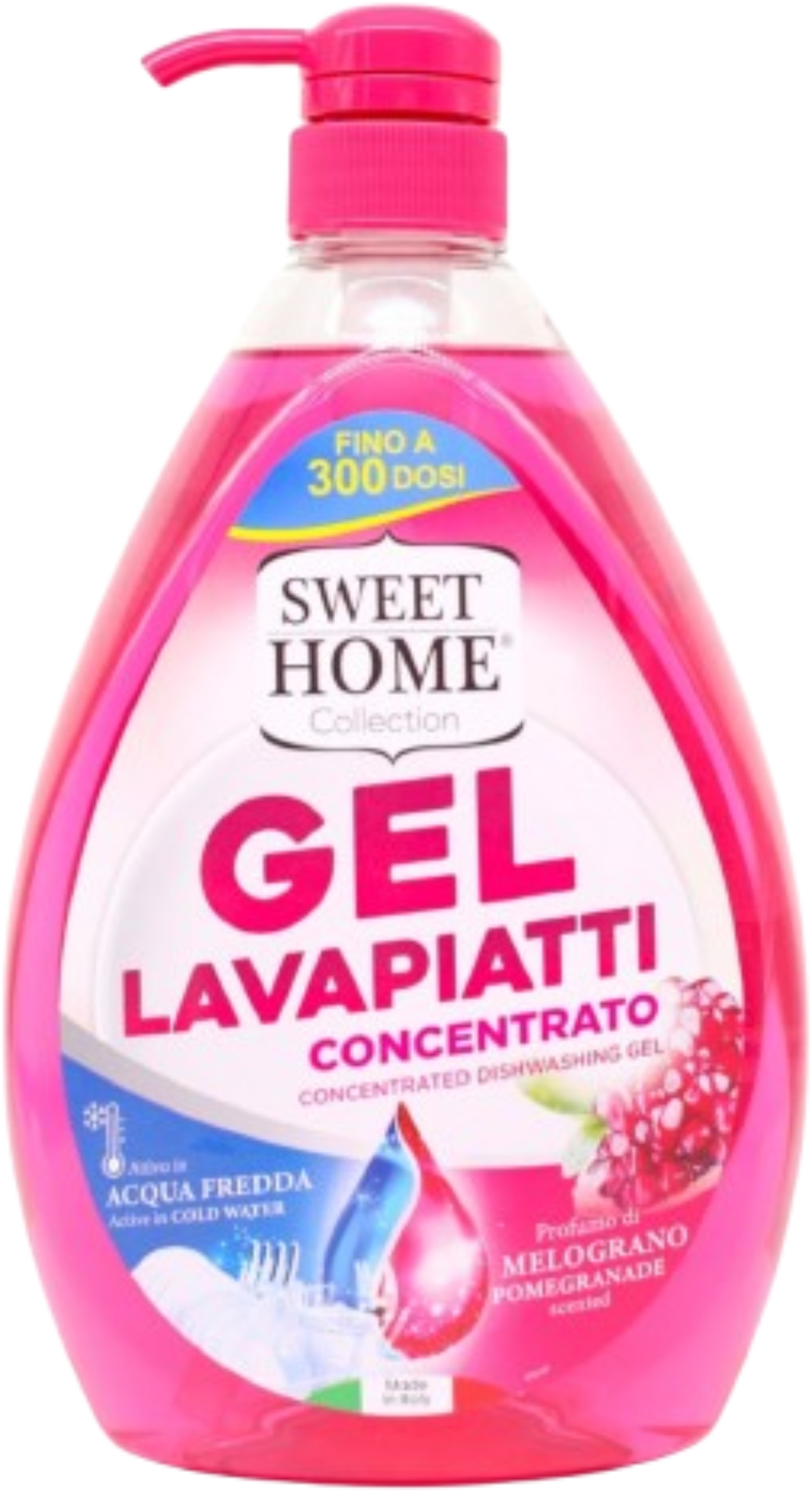 Засіб для ручного миття посуду Sweet Home Pomegranate 1 л (SHDWDP1000)