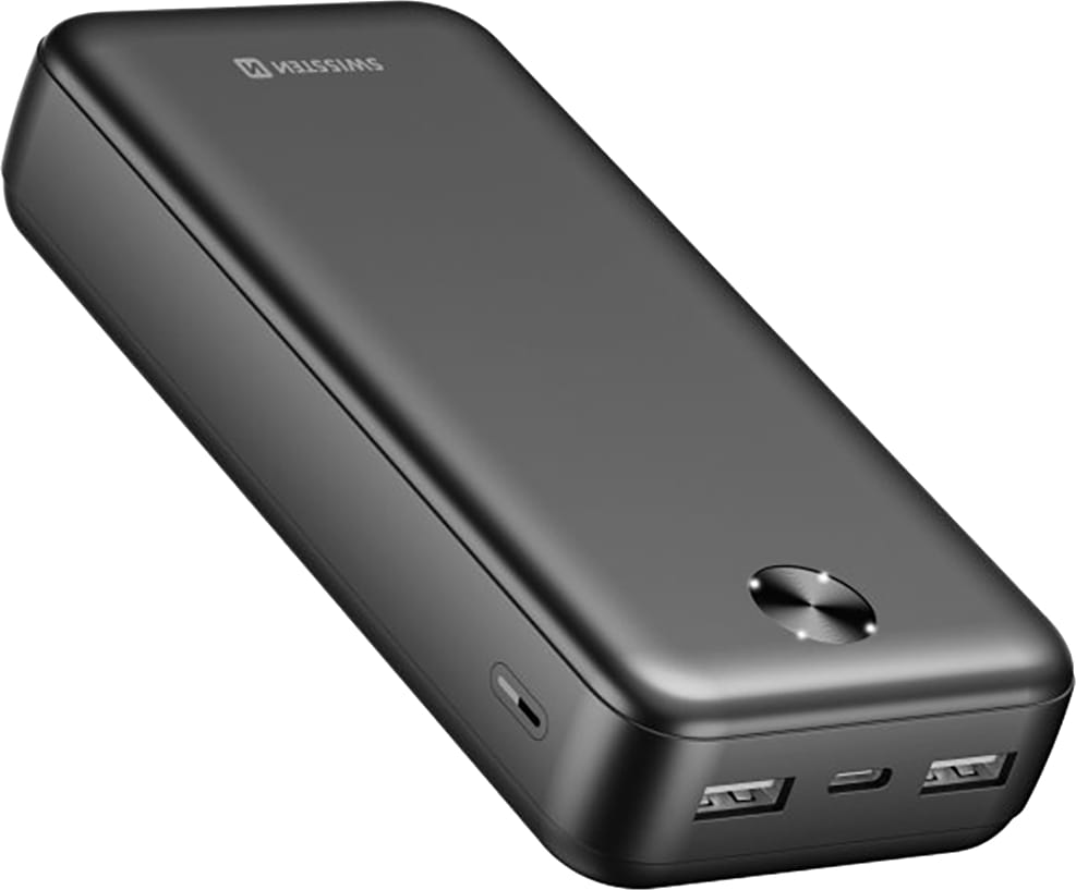 Батарея мобільна Swissten 20000 mAh WORX PRO 10.5 Вт Black (8595217490659)