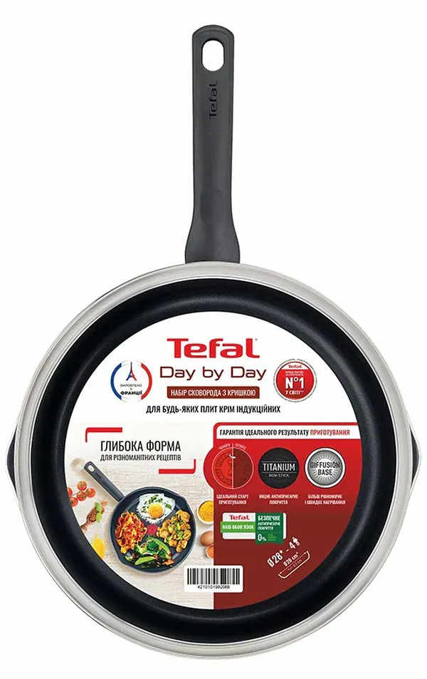 Фото - Сковорода універсальна Tefal B5580623_SET Day by Day 28 см