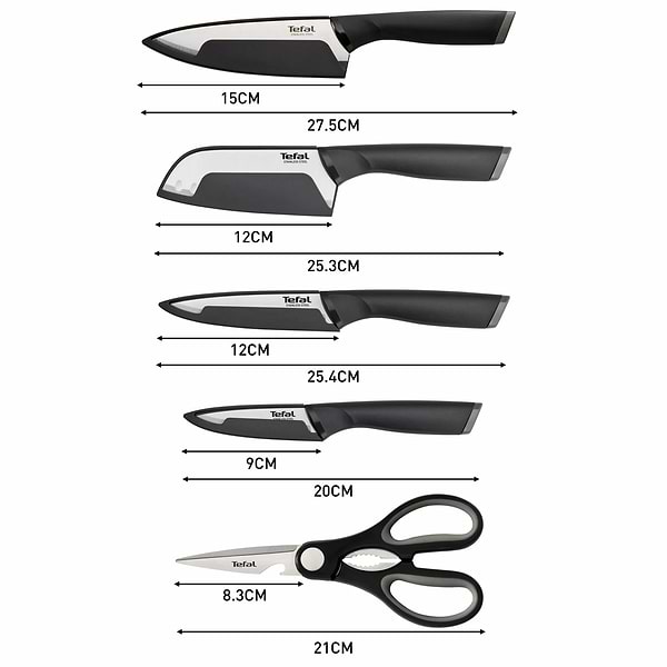 Фото - Набір ножів Tefal Comfort 5 пр. (K2215S55)
