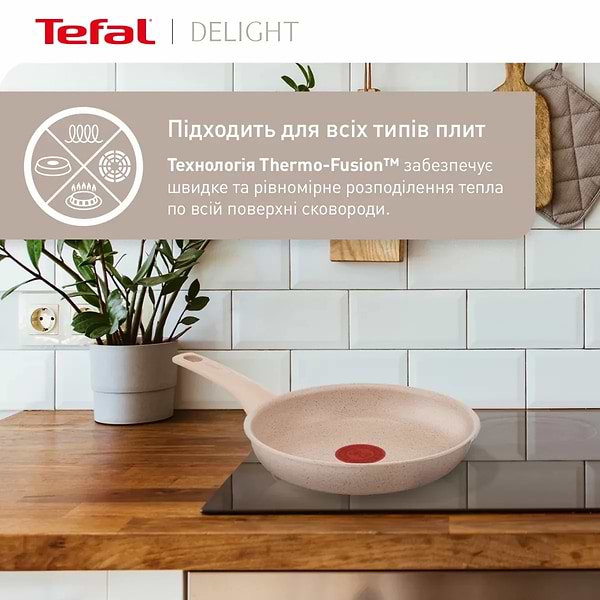 Фото - Сковорода універсальна Tefal G2930202 Delight 20 см