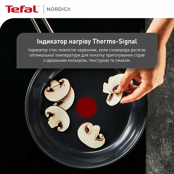 Фото - Сковорода універсальна Tefal H8710255 Nordica 20 см