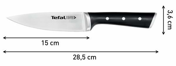Фото - Ніж кухаря Tefal K2320324 Ice Force 15 см